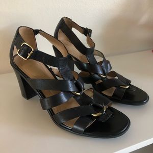 Naturalizer Disco Strappy Sandal Comfort Heels 8.5